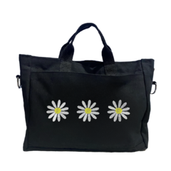 Daisy black messenger bag