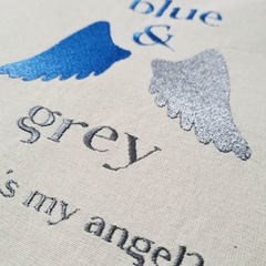 Blue & Grey Tote bag en internet
