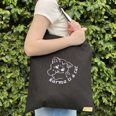 Karma Black Tote Bag
