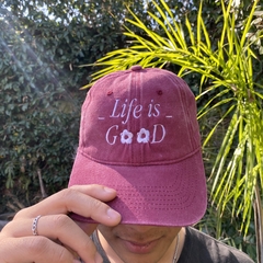 Life is good vintage cap