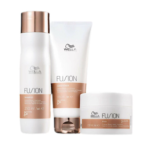 Kit Wella Professionals Fusion (Shampoo, Condicionador e Máscara)