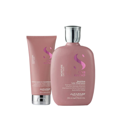 Alfaparf Milano Semi Di LINO Kit Moisture Dry Hair Nutritive Shampoo and Conditioner Home Care