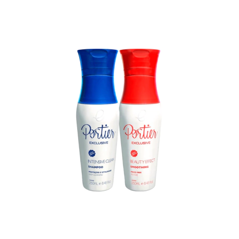Portier Exclusive Reduz Volume E Frizz Profissional 2x250g