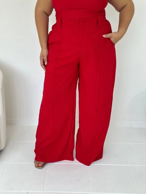 CALÇA PANTALONA DE LINHO - comprar online