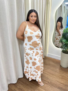 Vestido Caroline Cow Print - loja online