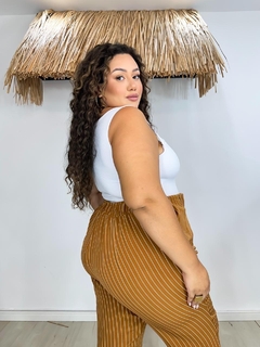 Calça Luma Alfaiataria Cinto - Cherry Moda Plus Size