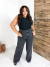 Calça Grafite Wide Leg - Cherry Moda Plus Size