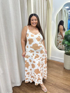Vestido Caroline Cow Print - comprar online