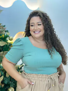 Cropped Samara Canelado - comprar online