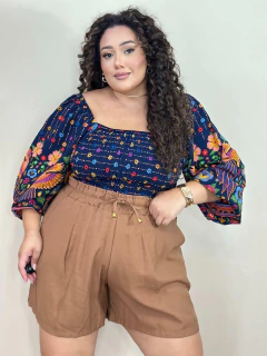 Short Larissa Liso - Cherry Moda Plus Size