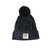 GORRO TRENDY POMPON PIEL 13809B NEGRO