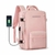 MOCHILA DE VIAJE 18 PULGADAS TRAVEL TECH ROSA