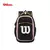 MOCHILA WILSON OPEN 18 REFORZADA NEGRO CON LILA - comprar online