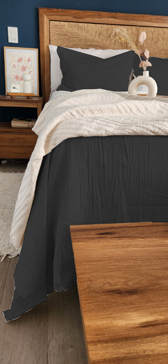 Imagen de SET DE CAMA QUEEN/2 1/2: COVER + 2 FUNDAS de 60x40 [Elegir color en el carrete de imágenes]