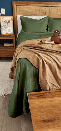 Imagen de SET DE CAMA KING: COVER + 2 FUNDAS de 60x40 [Elegir color en el carrete de imágenes]