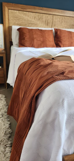 Manta/Cubre Cama Gambito de dama - BLANCO - tienda online