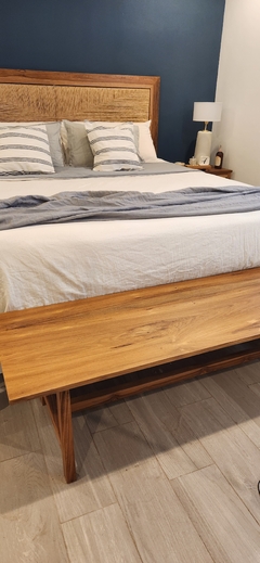 Pie de Cama de Gasa color GRIS ELEFANTE de Algodón 260x120cm - tienda online