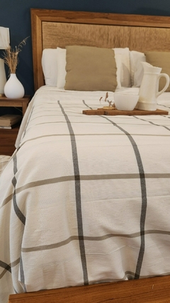 PIE DE CAMA ALTERIO BEIGE/ NEGRO
