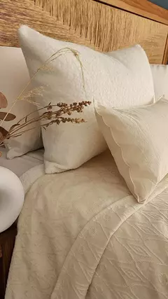FUNDA DE ALMOHADÓN BOUCLE MARFIL - comprar online