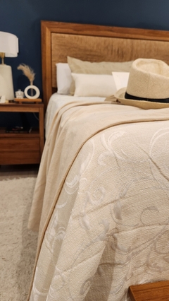 Cubrecama JACQUARD Mod. Botánico KING + 2 fundas de 50x30 de REGALO - tienda online