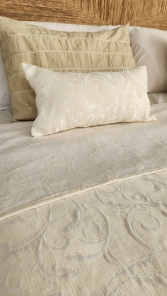 Cubrecama JACQUARD Mod. Botánico KING + 2 fundas de 50x30 de REGALO - Ay Que Amor