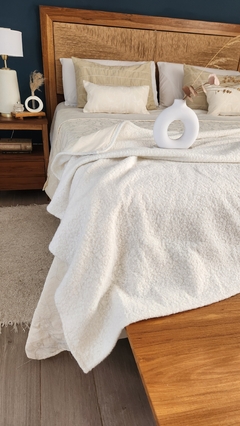 Manta Boucle / Reversible Gasa 140x0,70 (twin) - Ay Que Amor