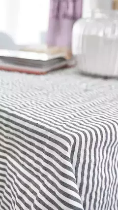 Funda de acolchado MIL RAYAS / GRIS TOPO 250x240