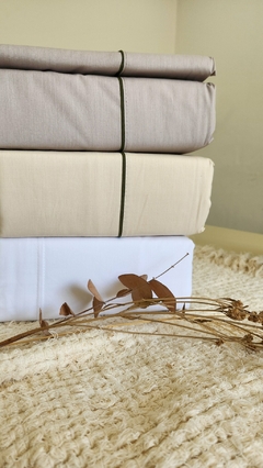 JUEGO DE SÁBANAS 100% ALGODÓN LINEA HOTELERA BLANCA KING - comprar online