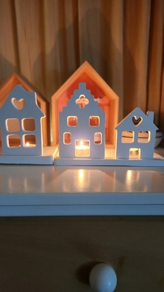 2 CASITAS NORDICAS CORAZON NORDICAS + BASE DOBLE - tienda online