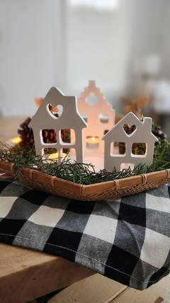 2 CASITAS NORDICAS CORAZON NORDICAS + BASE DOBLE - Ay Que Amor