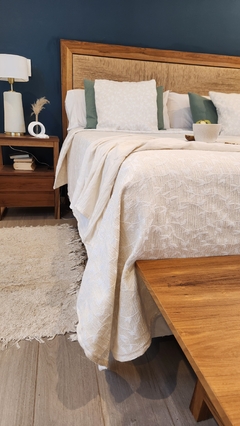 Cubrecama JACQUARD Marroquí NOTHING HILLS QUEEN + 2 fundas de 50x50 de REGALO)