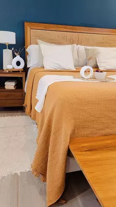 Cubrecama/Manta de Nido Suavizado Canela TWIN - comprar online