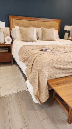 Manta MILENKA BEIGE - comprar online