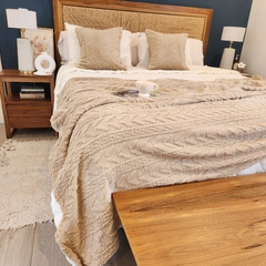 Manta MILENKA BEIGE - comprar online