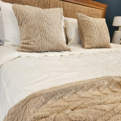 Manta MILENKA BEIGE - tienda online