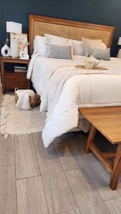 ACOLCHADO QUEEN TUSOR 100% ALGODÓN DISEÑO HOTELERO - Natural - - tienda online