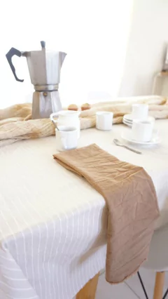 Mantel Tusor Premium Storni Beige