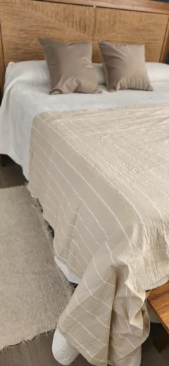 Set de Cama Arena con rayas