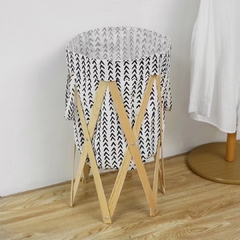 CESTO LAUNDRY ESTRUCTURA DE MADERA