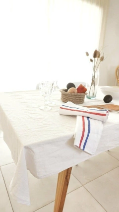 Mantel Tusor Off White Blanca Cotta - Ay Que Amor