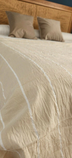 PIE DE CAMA ARENA RAYADO - tienda online