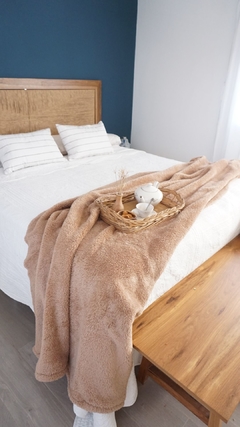 Manta HEIDI color Beige - tienda online