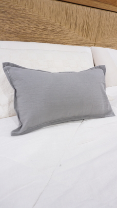 FUNDA ALMOHADÓN GRIS ELEFANTE LISO