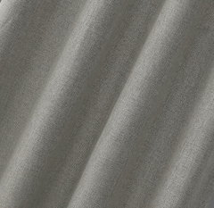 CORTINA LINO DOBLE 100% BLACKOUT ARGOLLAS DE METAL ( INCLUYE 2 PAÑOS) 132x220 (GRIS CLARO) - Ay Que Amor