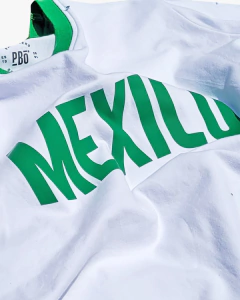 Jersey Retro México 1980 Hugo Sanchez Bco/Vde - Pambolero