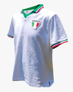 Jersey Retro México 1980 Blanco. - comprar en línea