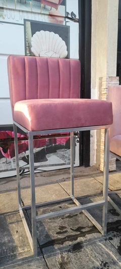 BANQUETA ALTA HIERRO - PANA RESPALDO CANOLI petalo - comprar online