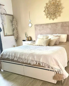 Cama Box 1.40 ancho x 1.90 o 2.00 de largo (2 plazas)