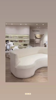 Sillon curvilineo en boucle a medida en internet