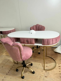 MESA ESTETICA MANICURIA CIRCULAR GRANDE